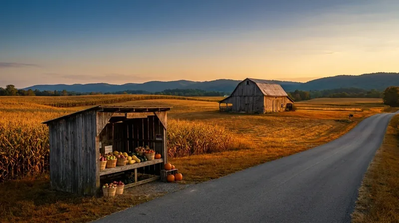 Farm stand with crates of produce beside a barn, How to Start an Agritourism Business in Arkansas